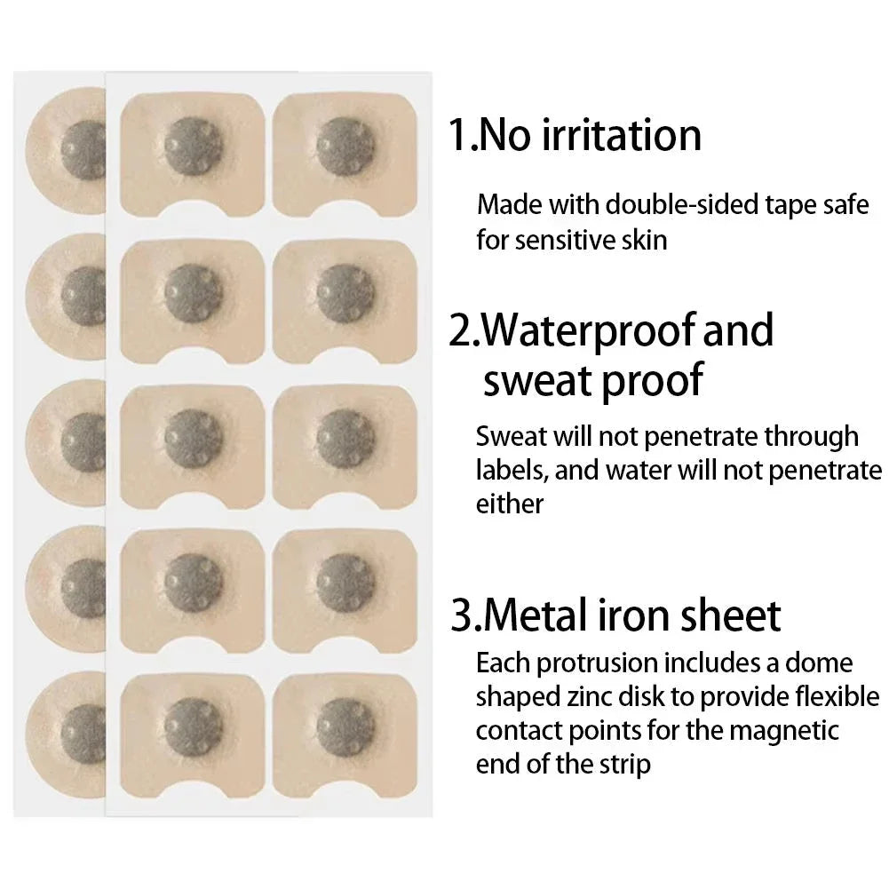 Hot sale,30-120Pcs Nose Breathing Patches Magnetic Suction Iron Nasal Strips Increase Air Improve Sleep Quality Reduce Snoring