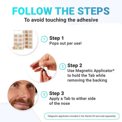 Hot sale,30-120Pcs Nose Breathing Patches Magnetic Suction Iron Nasal Strips Increase Air Improve Sleep Quality Reduce Snoring